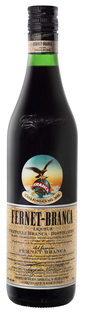 Targa Decorativa In Metallo Fernet-Branca 1889 | 20.3x30.5 Cm, Stile Retrò, Per Parete Bar Ristorante
