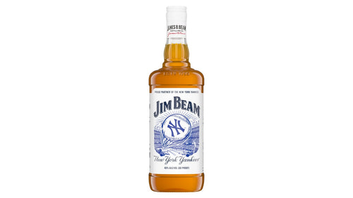 Jim Beam Straight Bourbon White Label New York Yankees 80 1L
