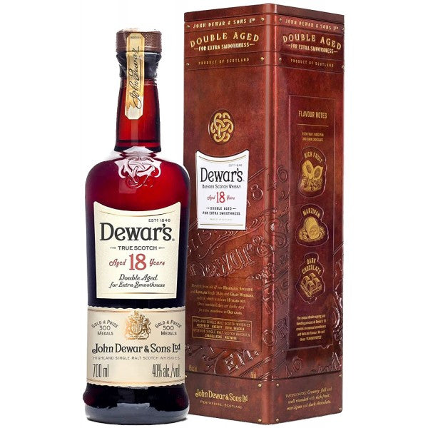 Dewar'S Blended Scotch The Vintage 18 Yr 80 W/ Gift Tin 750Ml
