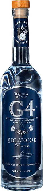 G4 Tequila Premium Blanco Tequila 100% de Agave