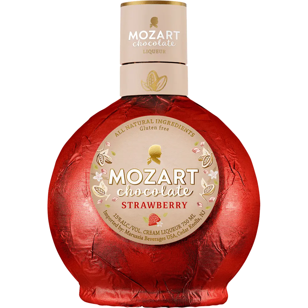 Mozart White Chocolate Strawberry Cream Liqueur - 750 ML