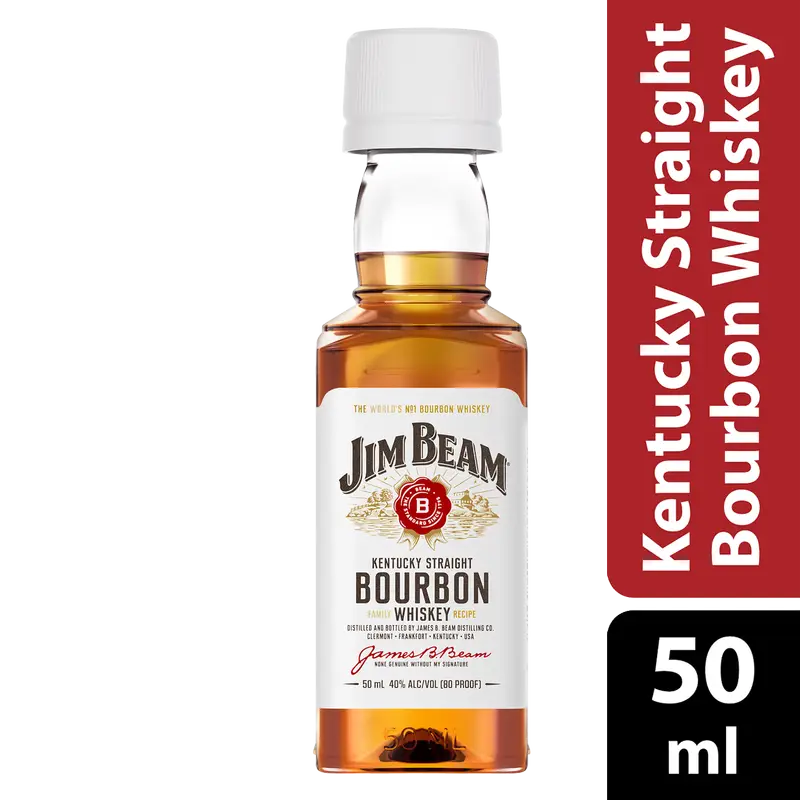Jim Beam Straight Bourbon White Label 80 10pk - 50 ML