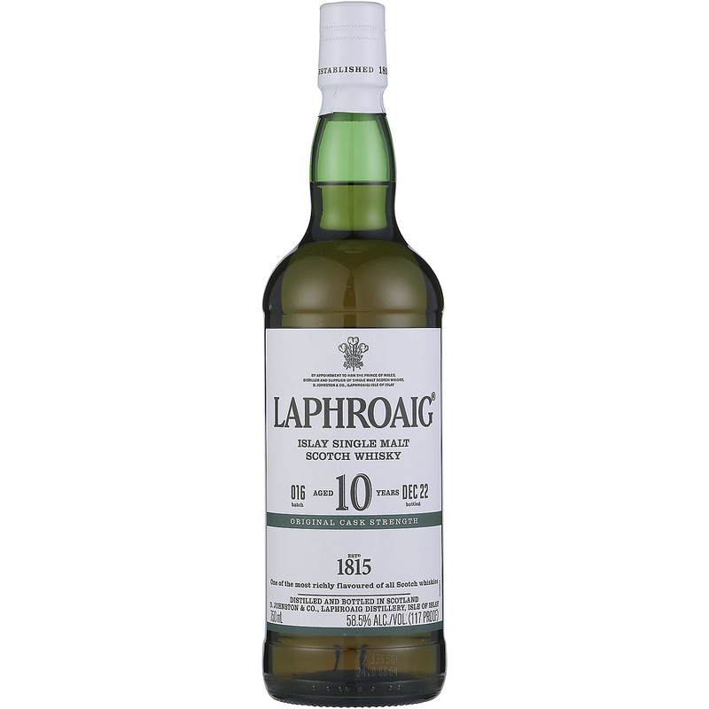 Laphroaig Single Malt Scotch Original Cask Strength Batch 016 10 Yr 117 750Ml