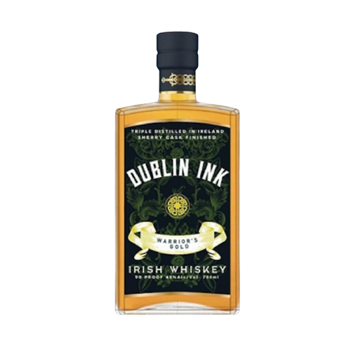 Dublin Ink Irish Whiskey Warrior'S Gold Sherry Cask Finished 90 750Ml