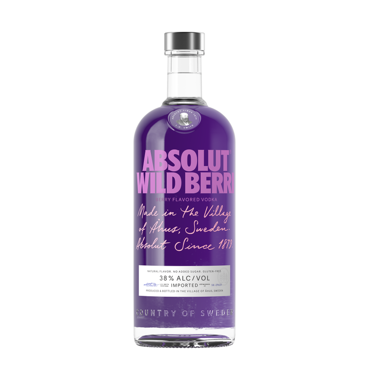 Absolut Berry Flavored Vodka Wild Berri 76 - 750 ML