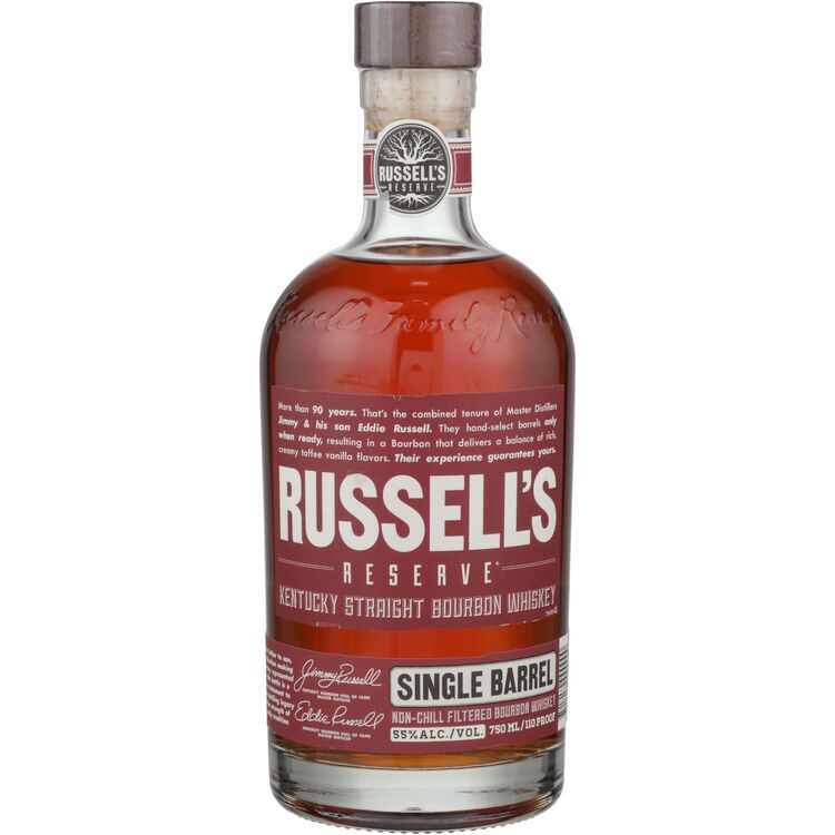Russell'S Reserve Kentucky Straight Bourbon Single Barrel Private Selection 110 750Ml