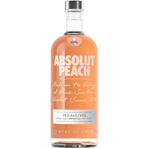 Absolut Peach Flavored Vodka 76 - 750 ML