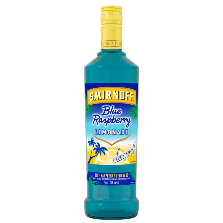 Smirnoff Raspberry Flavored Vodka Blue Raspberry Lemonade 60 - 750 ML